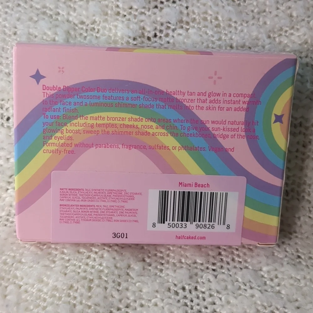 Half Caked Double Dipper Color Duo in Miami Beach, 10g/0.20oz